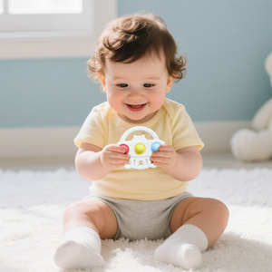 <span class=keywords><strong>Mordedor</strong></span> educativo suave para bebés, los mejores juguetes extraíbles para recién nacidos, cómodo silicona de grado alimenticio para chupar y masticar - Product Image 6