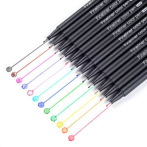 <span class=keywords><strong>Penna</strong></span> Fineliner nero <span class=keywords><strong>punta</strong></span> <span class=keywords><strong>fine</strong></span> pennarello art logo personalizzato per la scrittura nel disegno da colorare planner - Product Image 1