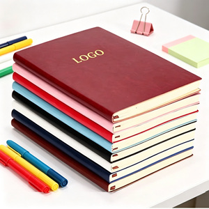 Carnet de notes A5 personnalisé <span class=keywords><strong>en</strong></span> cuir PU fin, couverture souple, journal imprimé sur mesure, Notizbuch, Libreta Personalizada - Product Image 1