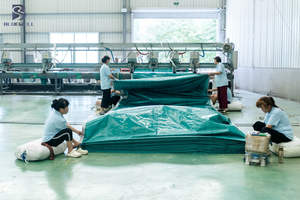 PVC-gecoat PE-zeil Ripstop waterdicht industrieel sneeuwafdekking buiten waterbestendig textiel tent luifel hoge kwaliteit - Product Image 5