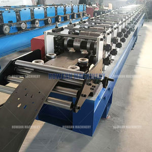 เครื่องขึ้นรูปม้วนแนวตั้งอัตโนมัติสำหรับชั้นเก็บเหล็กระบบควบคุม PLC สำหรับแบริ่งมอเตอร์กระเบื้องหลังคา - Product Image 3