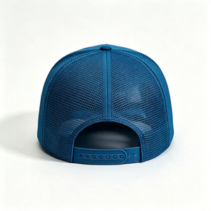 High Quality Unisex Trucker Hat 5-Panel Solid Front Panel Canvas Mesh Back <b>Cap</b> 3D <b>Mountain</b> ACE Embroidery Outdoor Sport Custom - Product Image 3
