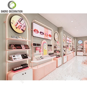 Vitrine murale pour cosmétiques, armoire d'exposition rétroéclairée, étagère pour salon de beauté, présentoir personnalisé pour produits de soin de la peau - Product Image 5