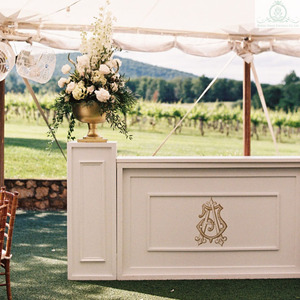 Phổ biến hiện đại đồ nội thất cổ điển Vintage quầy <span class=keywords><strong>bar</strong></span> phong cách Châu Âu Gỗ Trắng sự kiện quầy <span class=keywords><strong>bar</strong></span> thiết kế để bán - Product Image 3