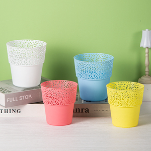 Yicai - Maceta Moderna y Ecológica, Duradera, con Encaje Perforado, Florero, Soporte Hueco para Plantas en Maceta, Decoración para el Hogar, Escritorio, Jardín - Product Image 1