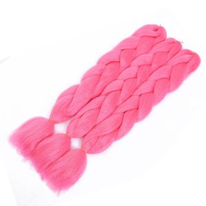 Al Neon D'ardore di Capelli Luce Fluorescente Intrecciare I Capelli Capelli Sintetici Jumbo Trecce di Capelli Brillante nel Buio 24 pollici 100g - Product Image 5