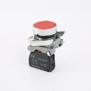 Stainless Steel IP65 10A 1NO <b>Button</b> Switch with Protective Guard Ring to Prevent Accidental Actuation for Home Appliance Use - Product Image 1