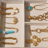 Collier tendance unique Colliers à pendentif croissant de haute qualité pour femmes Boîte à breloques à croissants personnalisée Bijoux à chaîne