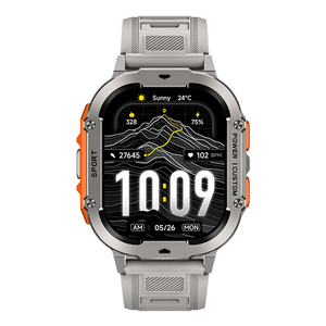 DSM11 Silver X7 <b>GPS</b> <b>Smartwatch</b> 2.13" AMOLED Screen Whatsapp Quick Reply 1000mAh Battery Multi Band GNSS Positioning System 5ATM - Product Image 2