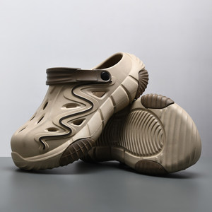 Sabots pour hommes en gros, bout rond, couleur unie, perforés, NOUVEAUTÉ 2026, sabots en EVA pour garçons, chaussures de jardin pour couple - Product Image 2