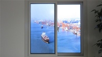 Ventanas de PVC de vidrio templado único Upvc personalizadas con ventanas correderas de vinilo con parrilla