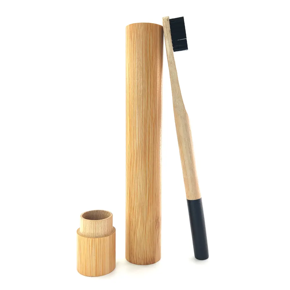 Umwelt freundliche natürliche Bambus Zahnbürste Großhandel benutzer definierte Logo Zahnbürste Bambus Holz Holz Zahnbürsten