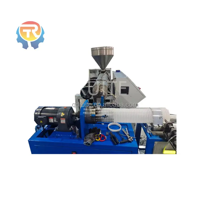 pvc steel wire reinforced flexible pipe extrusion machine line