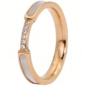 Anillo de Dedo Índice para Mujer, Estilo Japonés, Chapado en Oro, Lujo Ligero, Geométrico, con Concha Natural, Versátil, Moderno, Sin Color - Product Image 5
