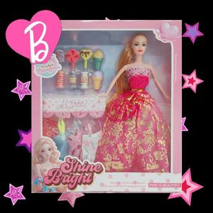 KSF 11-Inch vinil ABS prenses moda bebek 5 + Years-Unisex hediye fikri için bol aksesuarlar ile - Product Image 4