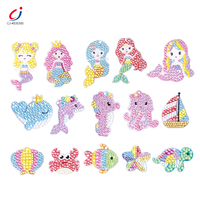 Kits de Peinture Diamant 5D DIY Mini pour Filles, Autocollants Faits Main, Créatifs, Mode Princesse, Art pour Enfants, Vente en Gros, par Chengji Toy Crafts