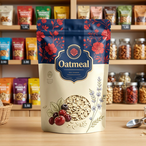 Bolsa de Embalaje Doypack Personalizada con Logotipo, a Prueba de Olores, de Mylar, con Cierre, Impermeable, para Hojas de Té, Galletas, Nueces, Alimentos para Mascotas - Product Image 3