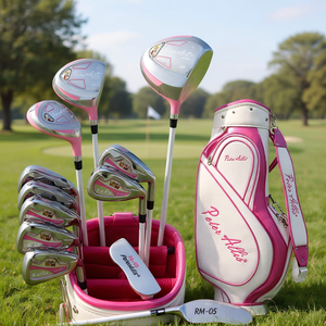 Premium Elegant pink Women's Golf Club <b>Set</b> Ambidextrous Full <b>Set</b> of Carbon Fiber Clubs and Putters Titanium Alloy Clubheads - Product Image 5