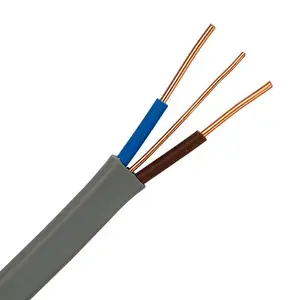 6242Y 6243Y 1,5mm 2,5mm 4mm 6mm flacher elektrischer Kupferdraht PVC-Isolierung und Mantel Doppel-und Erdung kabel