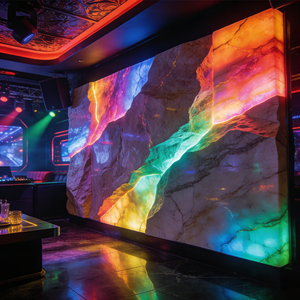 Prix d'usine – Feuille LED numérique SPI DC24V transparente pour <span class=keywords><strong>pierre</strong></span>, avec feuille LED RGB haute luminosité - Product Image 4