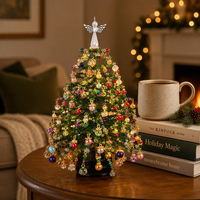 Kit DIY Arbre de Noël Perlé Fait Main, Ornement d'Arbre d'Automne, Décoration Lumineuse Chaleureuse pour les Fêtes, Cadeau d'Entreprise