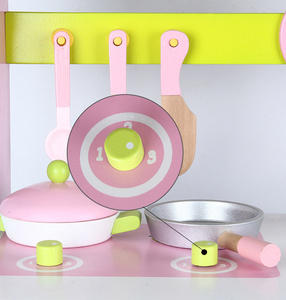 Creative Pretend Play DIY pink <strong>Wooden</strong> <strong>Kitchen</strong> Cooking <strong>Accessories</strong> Set Montessori Educational <strong>Kitchen</strong> <strong>Toys</strong> for Girls Kids - Product Image 6