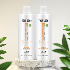 Kit de champú y acondicionador hidratante personalizado al por mayor, set de hidratación para <span class=keywords><strong>cabello</strong></span> tratado con color, tratamiento de queratina, limpieza en <span class=keywords><strong>seco</strong></span> - Product Image 1