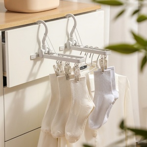 Multi-functional Household Folding Drying Sock Clip Windproof Hat Drying <b>Wardrobe</b> Storage Rack Travel <b>Portable</b> - Product Image 6