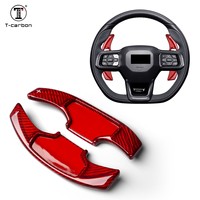 Pour Ford Mustang GT Dark Horse EcoBoost 2024-2026 Extension de palettes de changement de vitesse en fibre de carbone pour volant