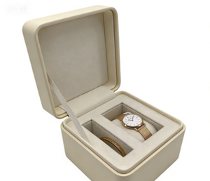 Boîte à montre rectangulaire de protection en cuir PU à rabat pour coffret cadeau de montre, collier et bague - Offre Spéciale - Product Image 3