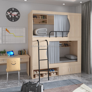 Hotel Apartment Furniture Set Hotel <b>Bunk</b> <b>Bed</b> Double Space Capsule Hotel <b>Bed</b> Dormitory Loft Apartment Furniture Factory - Product Image 5