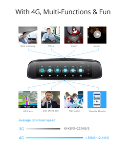 Mới Nhất 3 Cam-Đặc Biệt Núi 4 Gam Android GPS Dual Lens ADAS Thông Minh Mmirror DVR Với Xe <span class=keywords><strong>Video</strong></span> Gương Dash Cam - Product Image 6