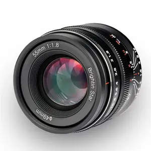 尼康Z6 Z7佳能EOS射频索尼无反光镜相机的亮星55毫米F1.8全画幅相机镜头固定中频手动对焦