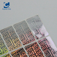 Autocollant Holographique Anti-Contrefaçon Uv Personnalisée Papier Transparent Feuille Lenticulaire Laser Adhésif Offre Spéciale Hologramme Étiquette
