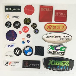 Étiquettes autocollantes en résine époxy cristalline, logo irrégulier, imperméables, résistantes à l'huile, personnalisables pour toutes les surfaces - Product Image 1