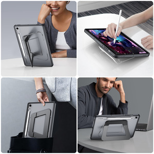 เคสแข็งป้องกันแท็บเล็ตแบบหมุนได้หลายมุม สำหรับ iPad Air5 Air5 12.9 นิ้ว และ Samsung <span class=keywords><strong>Tab</strong></span> A9 Plus S10 <span class=keywords><strong>Lite</strong></span> S11 - Product Image 4