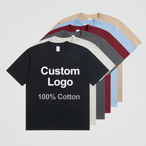 Camisetas Extra Grandes de Algodón 100% Pesado, Camiseta Unisex de Alta Calidad con Impresión Digital Personalizada, Logotipo, Camiseta Informal para Hombre y Mujer, Venta al por Mayor - Product Image 1