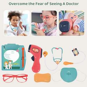 Набор для детского врача с игрушечным стетоскопом и медицинскими инструментами - Product Image 5