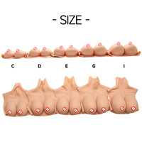 Crossdresser Emulational Silicone Forme Du Sein Sexy Faux Gros Seins C D E Gcup Énorme Drag Queen Silicone Poitrine Gros Seins Faux Seins