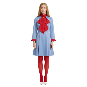 Costume de cosplay Gaga Bruno Mars, ensemble robe bleue et rouge pour jeu de rôle anime, printemps 2026 - Product Image 3