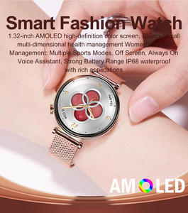 Nouvelle montre connectée HK41 1,32'' AMOLED pour femmes, appels Bluetooth, moniteur de santé, suivi du sommeil et de la fréquence cardiaque, boussole, étanche IP67 - Product Image 3