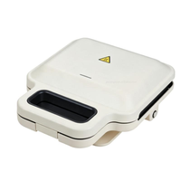 Gaufrier 750W à Chauffage Rapide Double Tension, Anti-Brûlure, Antidérapant, Facile à Nettoyer pour le Petit-Déjeuner à Domicile, Machine à Sandwich Détachable 4-en-1