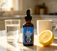 OEM 120ml Gouttes liquides complexes NAD+, énergie cellulaire, antioxydant, anti-fatigue, complément alimentaire quotidien