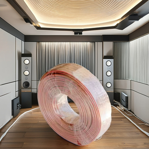 2 núcleos <span class=keywords><strong>HiFi</strong></span>/altavoz de <span class=keywords><strong>Audio</strong></span> para coche/Cable de altavoz Cable de amplificador de <span class=keywords><strong>Audio</strong></span> de potencia multihebra 50m 100M Uso de ingeniero Coaxial - Product Image 6