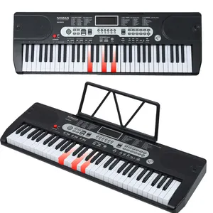 2023 Nieuwe Elektronische Piano Keyboard Synthesizer Teclado Muziekinstrument Toetsenbordverlichting 61 Toetsen Elektronisch Orgel Te Koop