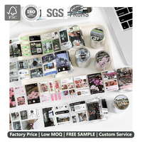 Ruban washi décoratif imprimé sur mesure avec autocollant découpé en PET pour journal et scrapbooking