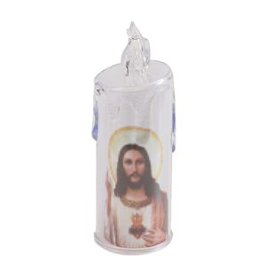 Bougies Pilier LED Personnalisées pour Décoration d'Intérieur Fournitures Religieuses Saint Jésus pour Noël Pâques Cadeaux d'Anniversaire Veilleuses - Product Image 5