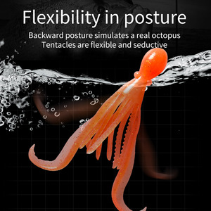 Señuelo de pesca de pulpo de TPE suave de 10 cm para pesca de fondo en agua salada - Product Image 4