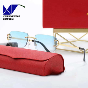 Gafas de Sol Personalizadas con Logotipo 2025, Unisex, Lentes con Bordes Cortados, Protección UV400, Montura Cuadrada de Aleación Resistente - Product Image 4