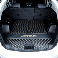 Tapis de coffre de voiture en cuir, doublure de coffre, coussin de bagages, tapis de coffre arrière pour Jetour X70 Plus 2021 2022 2023 2024, accessoires de style